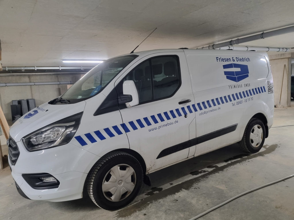 Fahrzeugbeklebung, Fahrzeugbeschriftung Transit